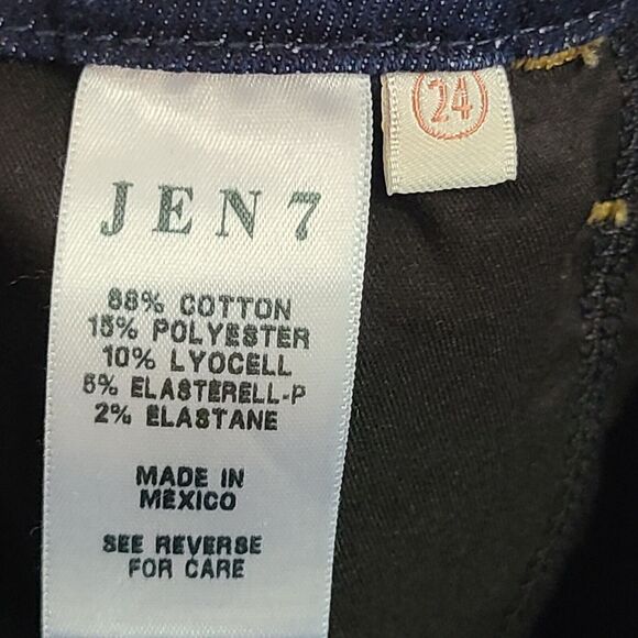 New JEN 7 For All Mankind Women's (24) Blue Legging Ankle Stretch Jeans $99 - Picture 9 of 13